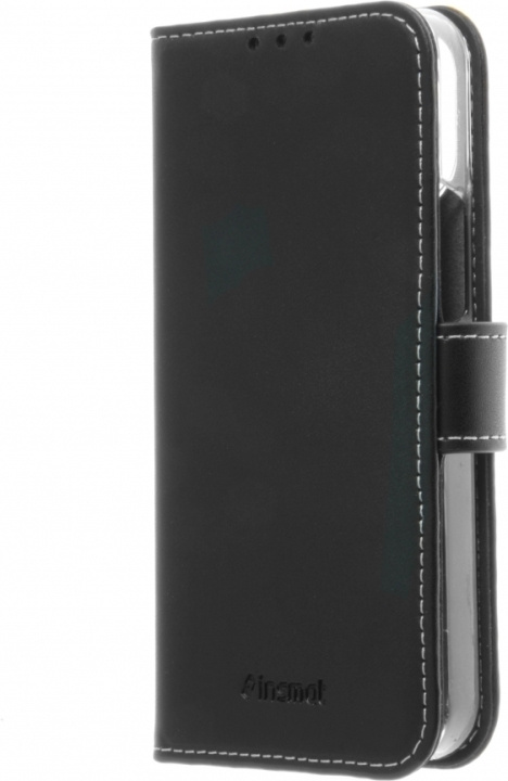 Insmat Exclusive Flip Case lompakkokotelo, iPhone 12 mini, musta ryhmässä ÄLYPUHELIMET JA TABLETIT / Puhelimen suojakotelo / Apple / iPhone 12 Mini @ TP E-commerce Nordic AB (D17881)