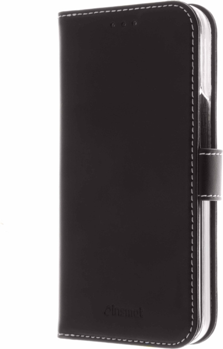 Insmat Exclusive Flip Case lompakkokotelo, iPhone 13 Pro, musta ryhmässä ÄLYPUHELIMET JA TABLETIT / Puhelimen suojakotelo / Apple / iPhone 13 Pro @ TP E-commerce Nordic AB (D17909)