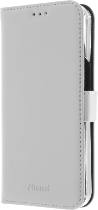 Insmat Exclusive Flip Case lompakkokotelo, iPhone 13, valkoinen ryhmässä ÄLYPUHELIMET JA TABLETIT / Puhelimen suojakotelo / Apple / iPhone 13 @ TP E-commerce Nordic AB (D17910)