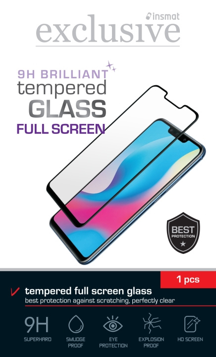 Insmat Full Screen -panssarilasi, OnePlus Nord CE 3 Lite, musta ryhmässä ÄLYPUHELIMET JA TABLETIT / Puhelimen suojakotelo / OnePlus @ TP E-commerce Nordic AB (D18012)
