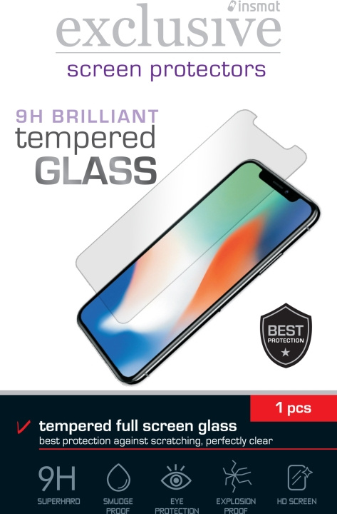 Insmat Full Screen Brilliant Glass -panssarilasi, Samsung Galaxy XCover7 ryhmässä ÄLYPUHELIMET JA TABLETIT / Puhelimen suojakotelo / Samsung @ TP E-commerce Nordic AB (D18034)