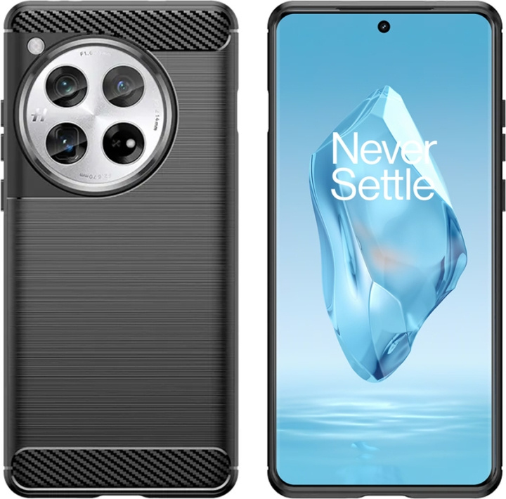 Insmat C&S Style -takakuori, OnePlus 12R, musta ryhmässä ÄLYPUHELIMET JA TABLETIT / Puhelimen suojakotelo / OnePlus @ TP E-commerce Nordic AB (D18042)