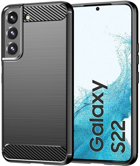 Insmat C&S Style -takakuori, Samsung Galaxy S22, musta ryhmässä ÄLYPUHELIMET JA TABLETIT / Puhelimen suojakotelo / Samsung @ TP E-commerce Nordic AB (D18089)
