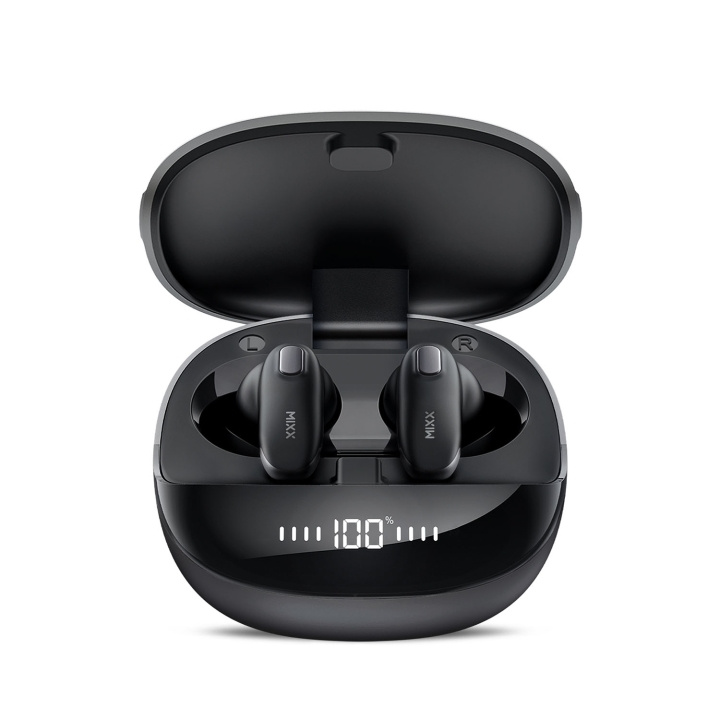 MIXX Kuuloke Mini Charge 2 In-Ear Tws Qi Langattomat Musta ryhmässä KODINELEKTRONIIKKA / Ääni & Kuva / Kuulokkeet & Tarvikkeet / Kuulokkeet @ TP E-commerce Nordic AB (D18131)