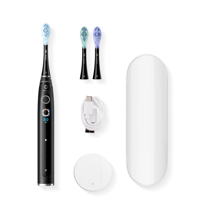 Oclean Sähköhammasharja X Pro 20 Set Musta ryhmässä KAUNEUS JA TERVEYS / Suunhoito / Sähköhammasharjat @ TP E-commerce Nordic AB (D18140)