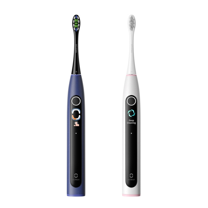 Oclean Sähköhammasharja X Lite Duo Set Tummansininen+Harmaa ryhmässä KAUNEUS JA TERVEYS / Suunhoito / Sähköhammasharjat @ TP E-commerce Nordic AB (D18147)