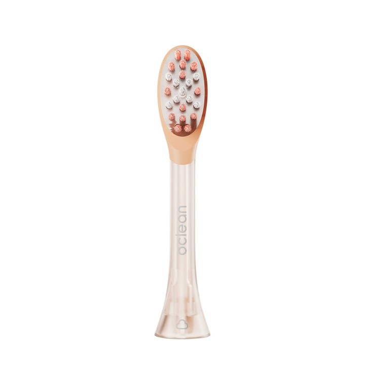 Oclean Brush Head Easy Clean 2 Pack Orange ryhmässä KAUNEUS JA TERVEYS / Suunhoito / Sähköhammasharjat Tarvikkeet @ TP E-commerce Nordic AB (D18159)