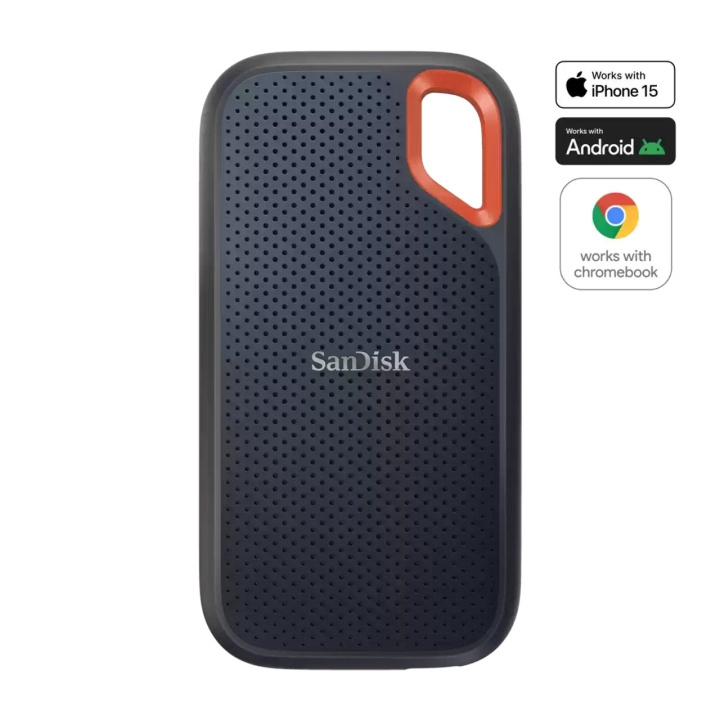 SanDisk SSD Extreme 8TB Kannettava NVMe 1050MB/s ryhmässä TIETOKOONET & TARVIKKEET / Tietokoneen komponentit / Kovalevyt / SSD @ TP E-commerce Nordic AB (D18161)