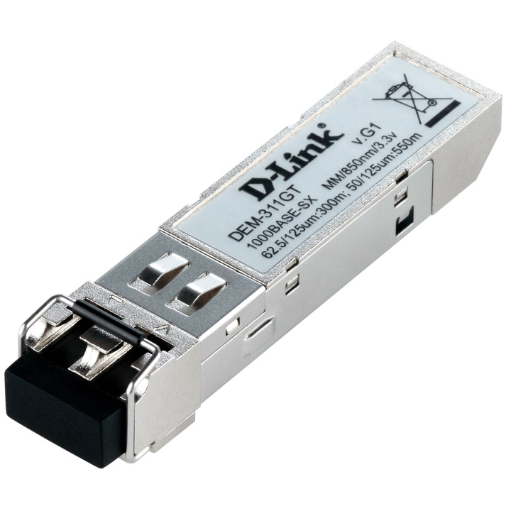 D-Link DEM-311GT 1-port Mini-GBIC SFP to 1000BaseSX Ethernetmodul 550m ryhmässä TIETOKOONET & TARVIKKEET / Verkko / Mediamuuntimet @ TP E-commerce Nordic AB (D18168)