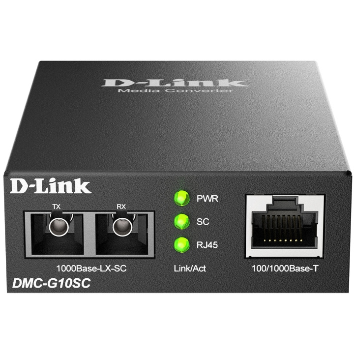 D-Link DMC-G10SC 100/1000BaseT to 1000BaseLX SC Single-mode Media Converter 10 km ryhmässä TIETOKOONET & TARVIKKEET / Verkko / Mediamuuntimet @ TP E-commerce Nordic AB (D18173)