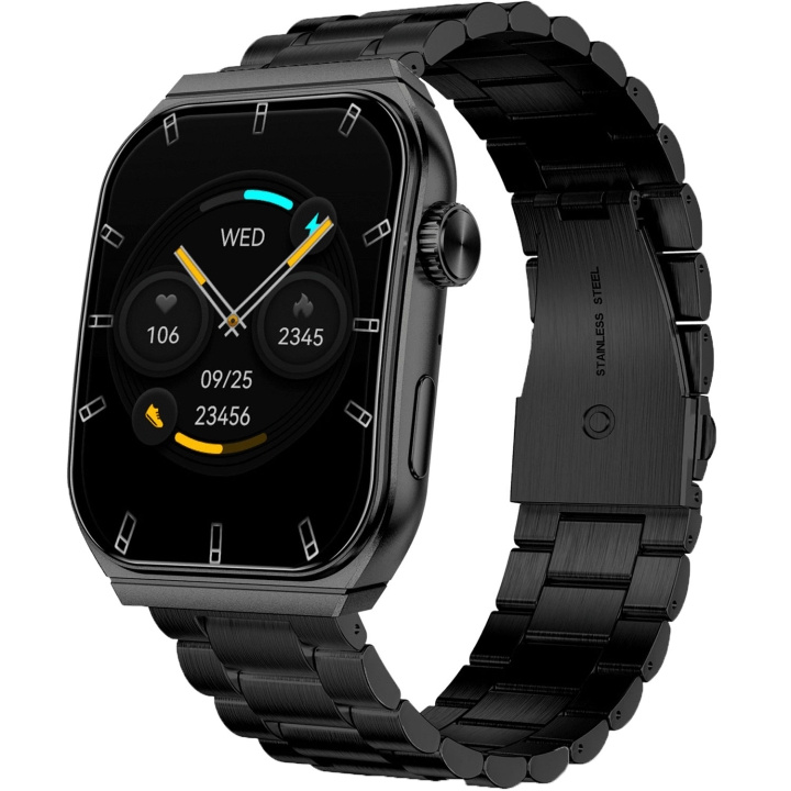 KSIX Smartwatch Olympo - black ryhmässä URHEILU, VAPAA-AIKA JA HARRASTUS / Urheilu- ja sykekellot / Älykellot @ TP E-commerce Nordic AB (D18180)