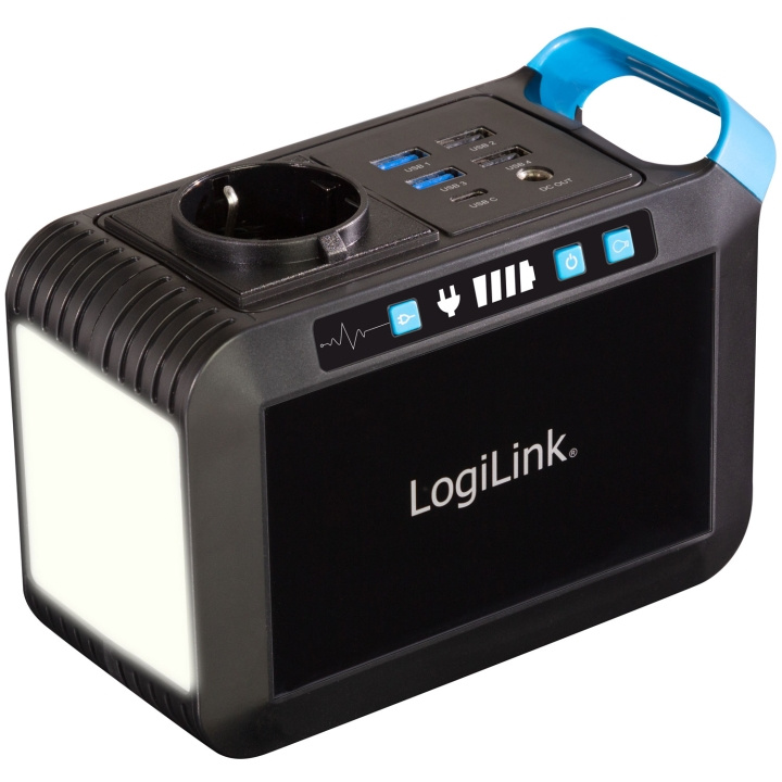LogiLink Portable Power Station 24.000 mAh 80W 88 Wh ryhmässä TIETOKOONET & TARVIKKEET / Kesketymätön virtalähde UPS @ TP E-commerce Nordic AB (D18189)