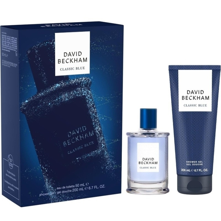 David Beckham Giftset David Beckham Classic Blue Edt 50ml + Shower Gel 200ml ryhmässä KAUNEUS JA TERVEYS / Lahjapakkaukset / Miesten lahjapakkaukset @ TP E-commerce Nordic AB (D18210)