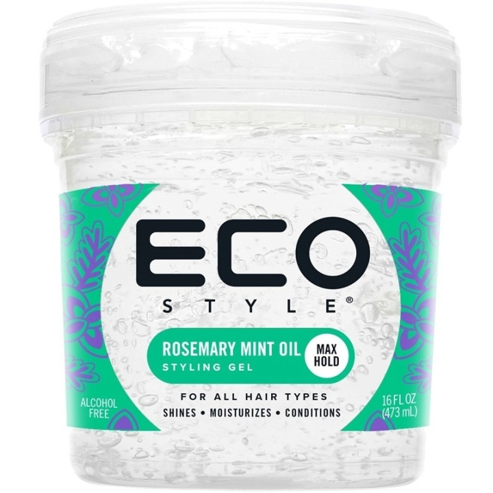 Eco Style Rosemary Mint Oil Styling Gel 473ml ryhmässä KAUNEUS JA TERVEYS / Hiukset &Stailaus / Hiusten stailaus / Muotoiluvaahto @ TP E-commerce Nordic AB (D18254)