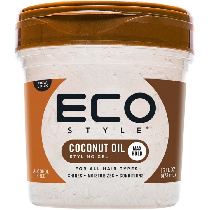 Eco Style Coconut Styling Gel 473ml ryhmässä KAUNEUS JA TERVEYS / Hiukset &Stailaus / Hiusten stailaus / Muotoiluvaahto @ TP E-commerce Nordic AB (D18255)