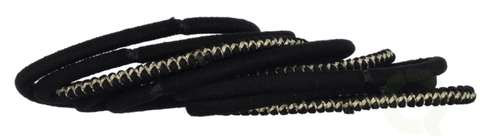 Bachca Paris Thick Hair Elastics Set 9 piece 9 Pieces Black & Lurex ryhmässä URHEILU, VAPAA-AIKA JA HARRASTUS / Tarvikkeet / Muut tarvikkeet @ TP E-commerce Nordic AB (D18297)