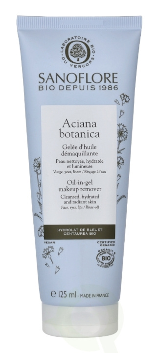 Sanoflore Aciana Botanica Oil-In-Gel Make-Up Remover 125 ml ryhmässä KAUNEUS JA TERVEYS / Meikit / Meikinpoisto @ TP E-commerce Nordic AB (D18337)