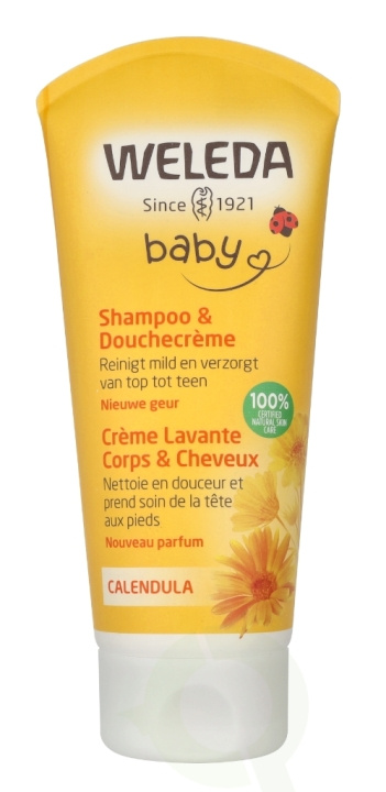 Weleda Baby Calendula Hair- & Body Shampoo 200 ml ryhmässä KAUNEUS JA TERVEYS / Ihonhoito / Kehon hoito / Kylpy- ja suihkugeelit @ TP E-commerce Nordic AB (D18397)