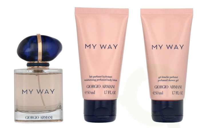 Armani My Way Giftset 150 ml Edp Spray 50ml/Body Lotion 50ml/Shower Gel 50ml ryhmässä KAUNEUS JA TERVEYS / Lahjapakkaukset / Naisten lahjapakkaukset @ TP E-commerce Nordic AB (D18410)
