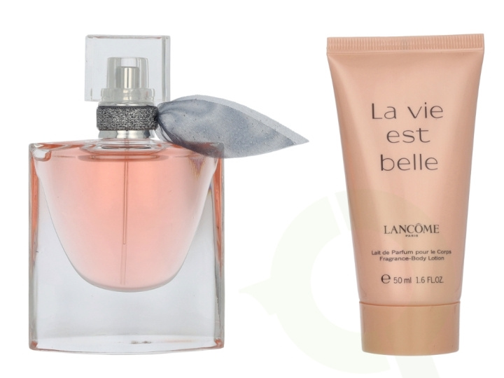 Lancome La Vie Est Belle Giftset 80 ml Edp Spray 30ml/Body Lotion 50ml ryhmässä KAUNEUS JA TERVEYS / Tuoksut & Parfyymit / Parfyymit / Naisten Tuoksut @ TP E-commerce Nordic AB (D18413)