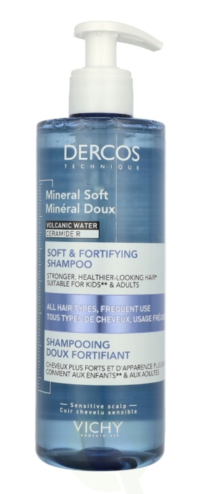 Vichy Dercos Mineral Soft & Fortifying Shampoo 400 ml ryhmässä KAUNEUS JA TERVEYS / Hiukset &Stailaus / Hiustenhoito / Shampoo @ TP E-commerce Nordic AB (D18429)