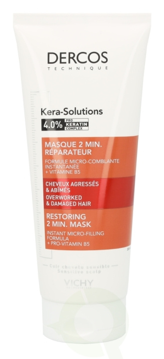 Vichy Dercos Kera-Solutions Restoring 2 Min. Mask 200 ml Sensitive Scalp ryhmässä KAUNEUS JA TERVEYS / Hiukset &Stailaus / Hiustenhoito / Hiusnaamio @ TP E-commerce Nordic AB (D18448)
