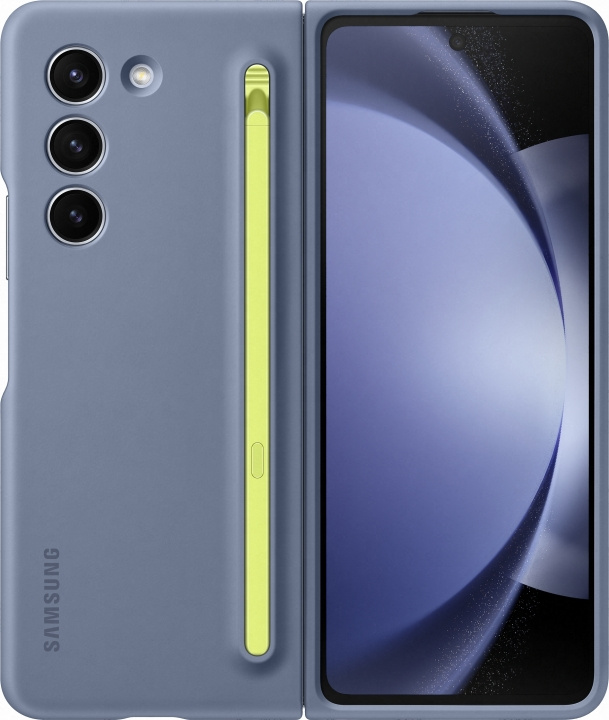 Samsung Galaxy Z Fold5 Slim S-pen Case -suojakuori ja kynä, sininen ryhmässä ÄLYPUHELIMET JA TABLETIT / Puhelimen suojakotelo / Samsung @ TP E-commerce Nordic AB (D18487)