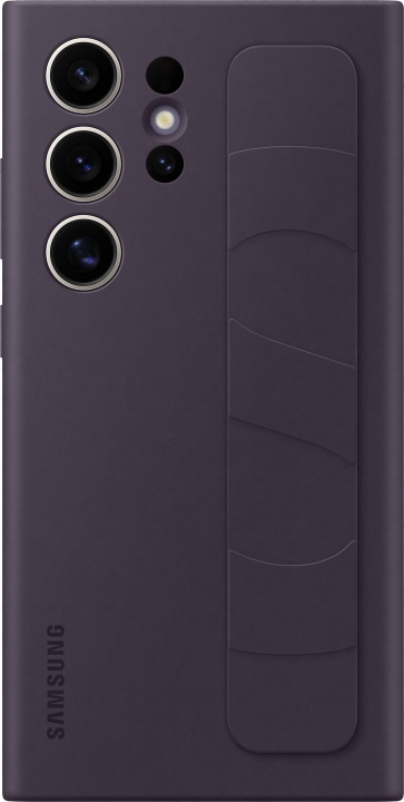 Samsung Galaxy S24 Ultra Standing Grip Case -suojakotelo, tummanvioletti ryhmässä ÄLYPUHELIMET JA TABLETIT / Puhelimen suojakotelo / Samsung @ TP E-commerce Nordic AB (D18498)
