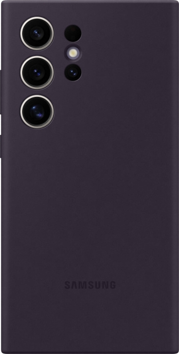 Samsung Galaxy S24 Ultra Silicone Case -suojakotelo, tummanvioletti ryhmässä ÄLYPUHELIMET JA TABLETIT / Puhelimen suojakotelo / Samsung @ TP E-commerce Nordic AB (D18500)