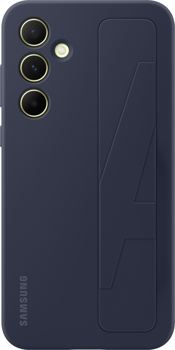 Samsung Galaxy A55 Standing Grip Case -suojakotelo, sininen / musta ryhmässä ÄLYPUHELIMET JA TABLETIT / Puhelimen suojakotelo / Samsung @ TP E-commerce Nordic AB (D18534)