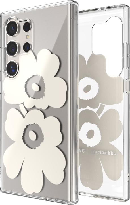 Samsung x Marimekko Dual Layer Case -suojakuori, Samsung Galaxy S24 Ultra, beige ryhmässä ÄLYPUHELIMET JA TABLETIT / Puhelimen suojakotelo / Samsung @ TP E-commerce Nordic AB (D18547)