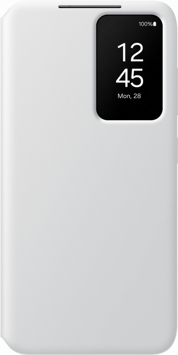 Samsung Galaxy S24 Clear View Wallet Cover -suojakotelo, valkoinen ryhmässä ÄLYPUHELIMET JA TABLETIT / Puhelimen suojakotelo / Samsung @ TP E-commerce Nordic AB (D18559)