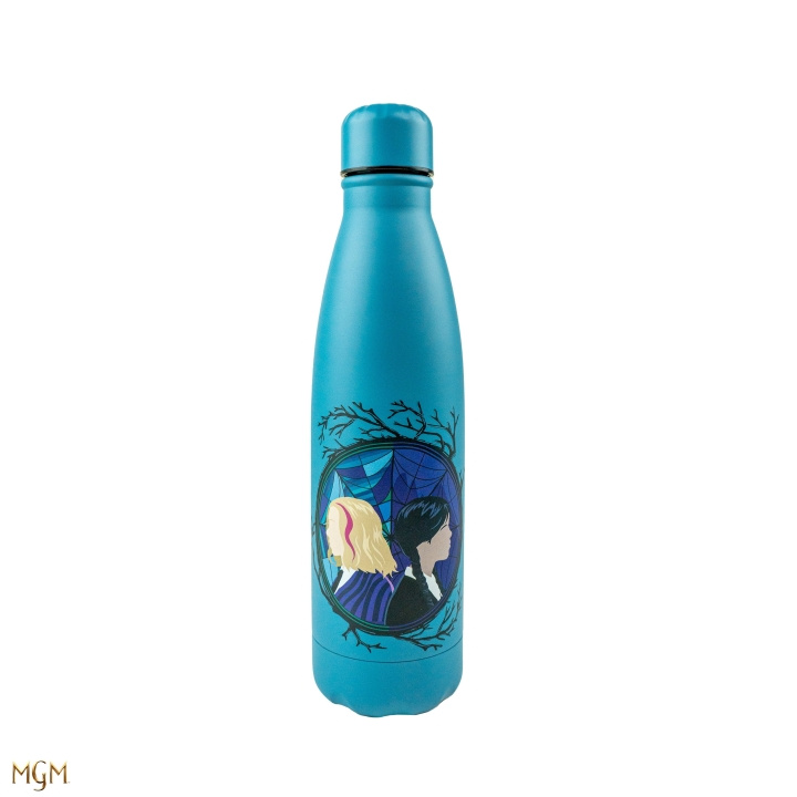 Wednesday Vesipullo 500ml Thermo + Double Wall - Wednesday ja Enid ryhmässä URHEILU, VAPAA-AIKA JA HARRASTUS / Ulkoilu / Termos- ja vesipullot @ TP E-commerce Nordic AB (D18592)
