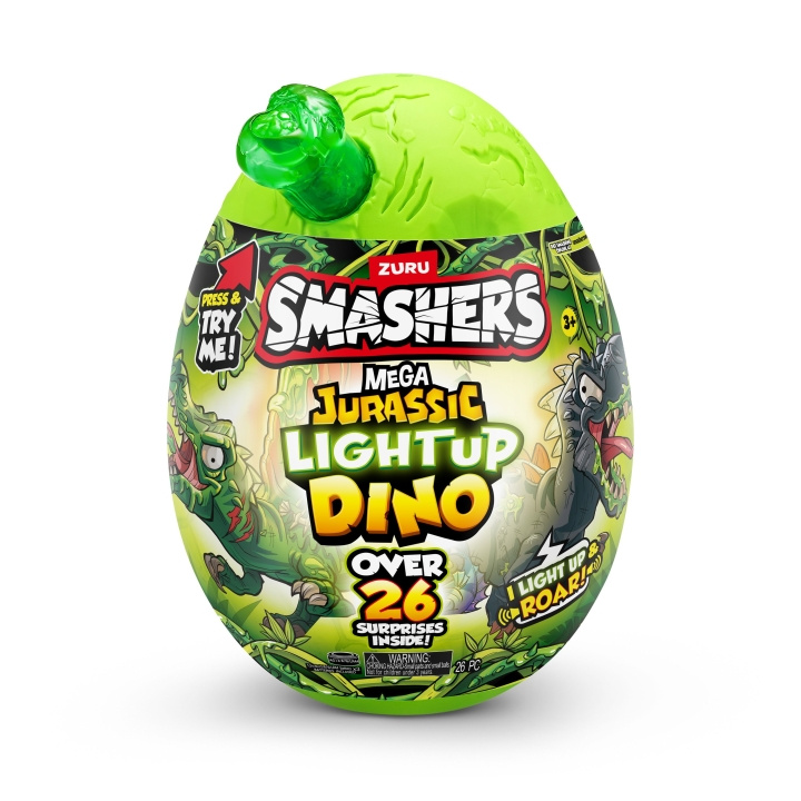 Smashers Mega Jurassic Light up Dino (74108) ryhmässä LELUT, TUOTTEET LAPSILLE JA VAUVOILLE / Leikkikalut, Askartelu &Pelit / Figuurit, miniatyyrit ja tarvikkeet @ TP E-commerce Nordic AB (D18610)