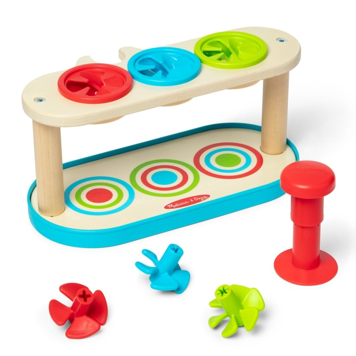 Melissa & Doug Match & Push Spin Top (31812) ryhmässä LELUT, TUOTTEET LAPSILLE JA VAUVOILLE / Lelut vauvoille (0-3v) / Toiminnalliset lelut @ TP E-commerce Nordic AB (D18643)