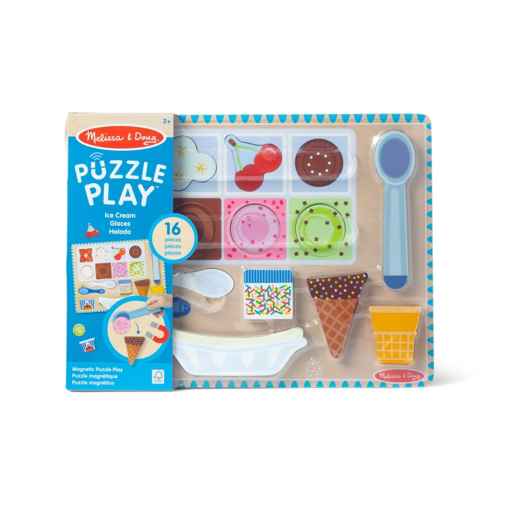 Melissa & Doug Jäätelö puinen magneettipalapeli (31006) ryhmässä LELUT, TUOTTEET LAPSILLE JA VAUVOILLE / Leikkikalut, Askartelu &Pelit / Lasten palapeli @ TP E-commerce Nordic AB (D18644)