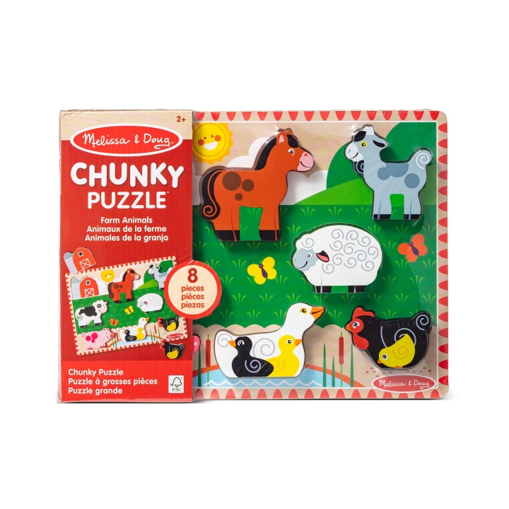 Melissa & Doug Maatilan palapeli (8 kpl) (50203) ryhmässä LELUT, TUOTTEET LAPSILLE JA VAUVOILLE / Leikkikalut, Askartelu &Pelit / Lasten palapeli @ TP E-commerce Nordic AB (D18645)