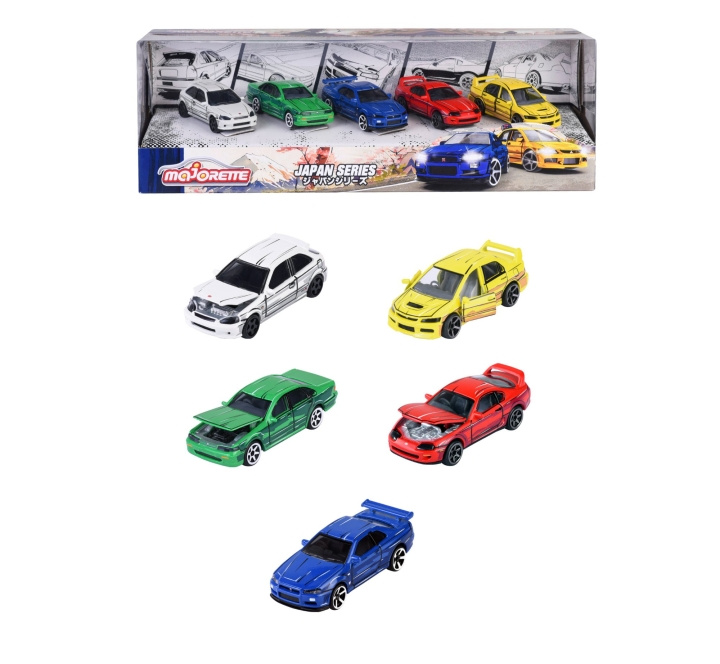 Majorette Japani-sarja 5 kpl lahjapakkaus (212051031) ryhmässä LELUT, TUOTTEET LAPSILLE JA VAUVOILLE / Leikkikalut, Askartelu &Pelit / Leikkiautot @ TP E-commerce Nordic AB (D18675)