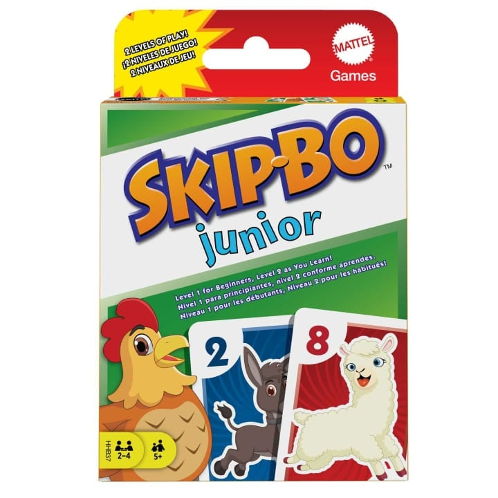 Mattel Games Skip-Bo Junior (HHB37) ryhmässä LELUT, TUOTTEET LAPSILLE JA VAUVOILLE / Peli / Korttipeli @ TP E-commerce Nordic AB (D18676)