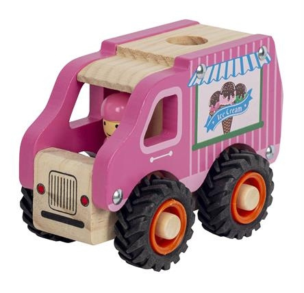 Magni Jäätelöauto kumipyörillä, FSC 100% - (5653) ryhmässä LELUT, TUOTTEET LAPSILLE JA VAUVOILLE / Leikkikalut, Askartelu &Pelit / Leikkiautot @ TP E-commerce Nordic AB (D18706)