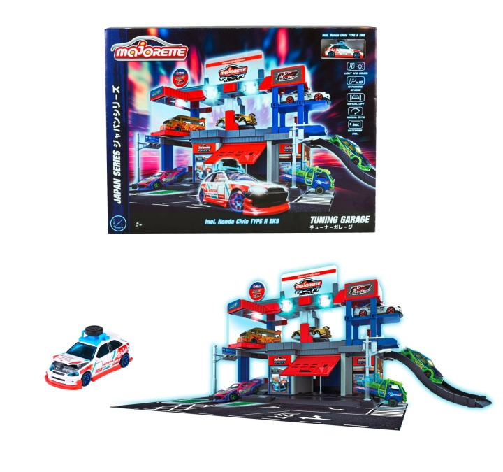 Majorette Japan Series Tuning Garage (212051033) ryhmässä LELUT, TUOTTEET LAPSILLE JA VAUVOILLE / Leikkikalut, Askartelu &Pelit / Lelusarja @ TP E-commerce Nordic AB (D18718)