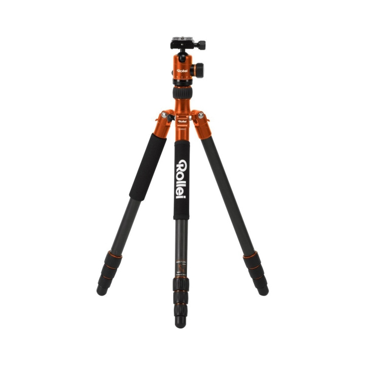 Rollei Kolmijalka C5i Carbon, oranssi ryhmässä KODINELEKTRONIIKKA / Valokuvat & Videot / Valokuvauslaitteet / Kolmijalka @ TP E-commerce Nordic AB (D18720)