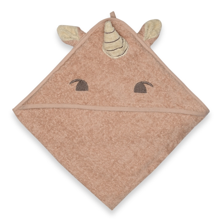 Nuuroo Aki hupullinen junioripyyhe - Rose Unicorn (NU553) ryhmässä KOTI, TALOUS JA PUUTARHA / Kylpyhuone / Pyyhkeet @ TP E-commerce Nordic AB (D18747)