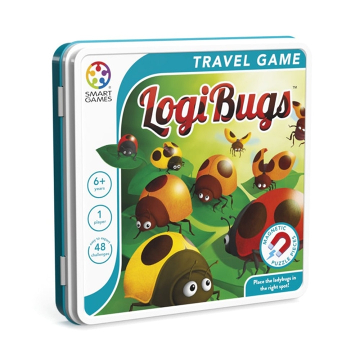 Smart Games Magneettinen matkapurkki - Logi Bugs (Nordic) (SG2571) ryhmässä LELUT, TUOTTEET LAPSILLE JA VAUVOILLE / Peli / Lautapelit @ TP E-commerce Nordic AB (D18753)
