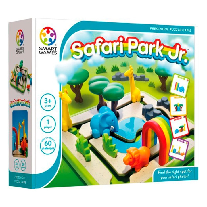 Smart Games Safaripuisto Jr. (pohjoismainen) (SG2499) ryhmässä LELUT, TUOTTEET LAPSILLE JA VAUVOILLE / Peli / Lautapelit @ TP E-commerce Nordic AB (D18757)