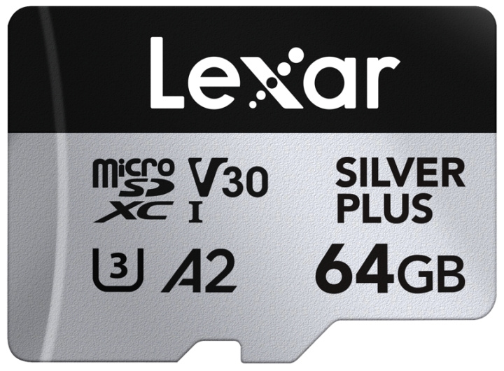 Lexar microSDXC Professional SILVER Plus UHS-I/U3/A2/4K R205/W100 (V30) - 64GB - 64GB ryhmässä KODINELEKTRONIIKKA / Tallennusvälineet / Muistikortit / SD/SDHC/SDXC @ TP E-commerce Nordic AB (D18777)