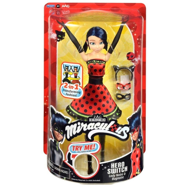 Miraculous Fashion Hero Switch -nukke 26 cm (60-50414) ryhmässä LELUT, TUOTTEET LAPSILLE JA VAUVOILLE / Leikkikalut, Askartelu &Pelit / Nuket & Tarvikkeet @ TP E-commerce Nordic AB (D18781)