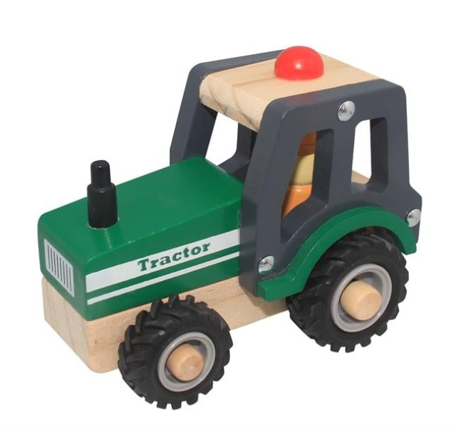 Magni Puutraktori kumipyörillä (3895) ryhmässä LELUT, TUOTTEET LAPSILLE JA VAUVOILLE / Leikkikalut, Askartelu &Pelit / Leikkiautot @ TP E-commerce Nordic AB (D18789)