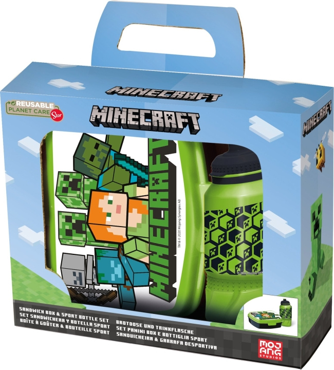 MINECRAFT Stor - Lounaslaatikko ja vesipullo - MINECRAFT (40443) ryhmässä LELUT, TUOTTEET LAPSILLE JA VAUVOILLE / Syö ja juo / Lasten astiat @ TP E-commerce Nordic AB (D18790)