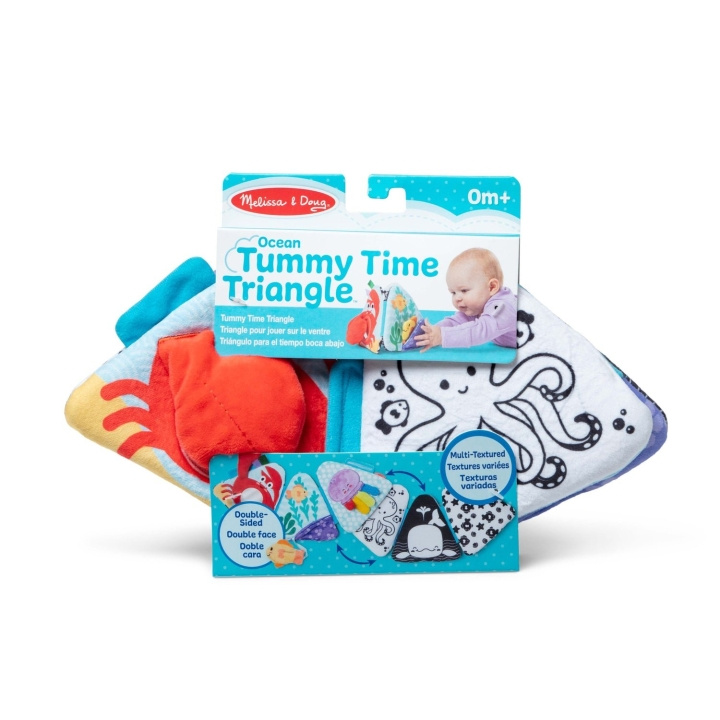 Melissa & Doug Ocean Tummy Time Triangle (50744) ryhmässä LELUT, TUOTTEET LAPSILLE JA VAUVOILLE / Lelut vauvoille (0-3v) / Toiminnalliset lelut @ TP E-commerce Nordic AB (D18792)